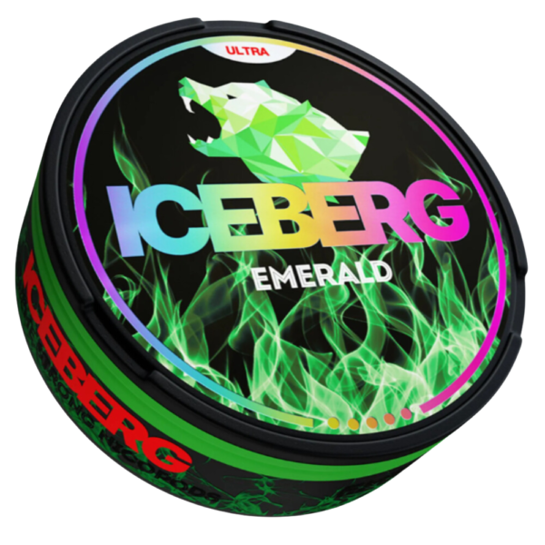 Iceberg Emerald 50 mg/g - Bolsas de Nicotina Snus Frescas y Extra Fuertes