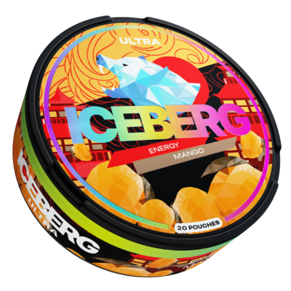 Iceberg Energy Mango 50 mg/g - Bolsas de Nicotina Snus Afrutadas y Energéticas